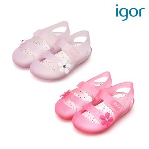 [이고르][IGOR] 이고르 본디 젤리슈즈 플라워 루나 핑크, 푸시아 키즈 여아샌들