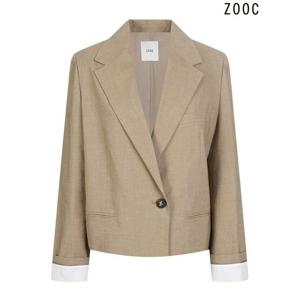 [주크]() 린넨원버튼 싱글자켓 (Z232MSF106_BE)
