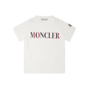몽클레어 앙팡 남아 화이트 반팔 티셔츠 8C0001389AUMF01