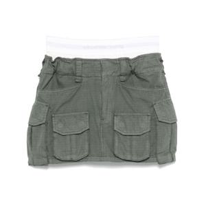 알렉산더왕 로고 웨이스트밴드 미니 스커트 4DC1255569