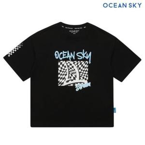 오션스카이 HC04 체커보드요트 그래픽 티셔츠 CCJB5829E03