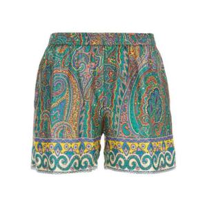 Etro 페이즐리 프린트 엘라스틱 웨이스트밴드 쇼츠 WRPA0014AK757 X0892 TP934762757