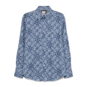 25 SS Brunello Cucinelli 페이즐리 프린트 셔츠 MM6911716C007 TP438111114
