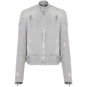 25 SS 발망 바이커 데님 재킷 DH0TD490DF12 TP432448363