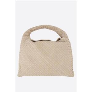 BOTTEGA VENETA large Hop hobo bag in Intrecciato Suede 763970V1QE39614