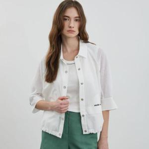 올리비아로렌 MG01 메쉬 포인트 블라우스 VVCNL4M4161