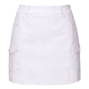 [힐크릭]여성골프치마 H412 여성 로고 큐롯 WHITE 1HCCUS4753OW