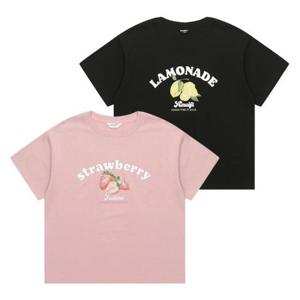 에꼴리에 세이브존03 4.5부 과일 프린트티 25B1461-BK/PK