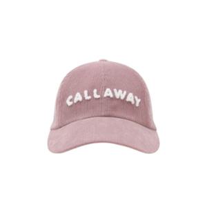 M 캘러웨이골프모자 PQC CWAC24X601_PI 여성 코듀로이 와이드 볼캡