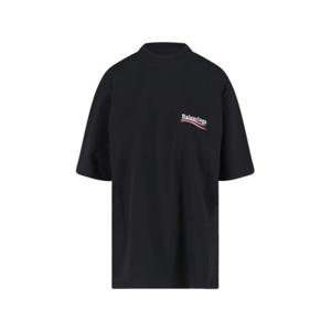 발렌시아가 반팔 티셔츠 764235 TKVJ11070 Black
