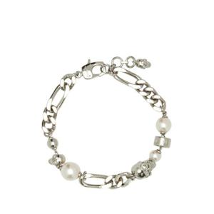알렉산더맥퀸 남성 메탈릭 925 Silver 팔찌 836792J16PA 1906