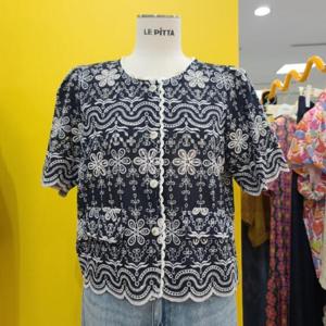 르피타 DP01 펀칭자수블라우스 L252UBL754