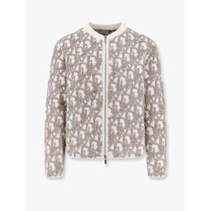DIOR Dior Oblique wool and cotton blend jacquard cardigan 593M211A3007
