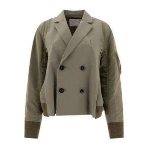 사카이 더블브레스트 재킷 2507633550 GREEN