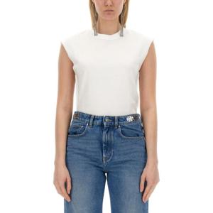 파코라반 민소매 티셔츠 24EJTE157CO0508 P100 WHITE
