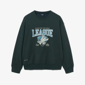 [휠라]LEAGUE 바시티 그래픽 맨투맨 (FS2POH1108X_DGY)