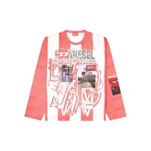25 SS 디젤 그래픽 프린트 긴소매 티셔츠 A195390LKCC TP439298023
