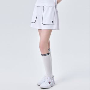 [휠라]면혼방 피케 큐롯 반바지 (FS2TRG2362F_WHI)