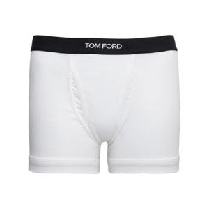TOM FORD 로고가 있는 흰색 면 복서 T4LC31040100
