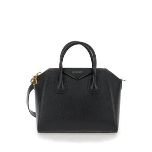 GIVENCHY & 39 안티고나 스몰& 39  라미네이팅 로고가 박힌 가죽 소재의 블랙 핸드백 여성 BB50TPB20R001