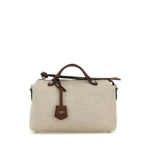 FENDI Sand canvas medium By The Way handbag 8BL155AUTU F1SYW