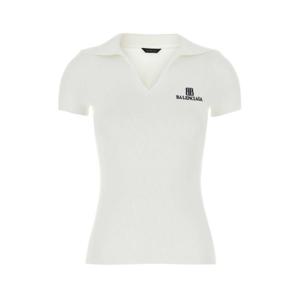 발렌시아가 긴팔 티셔츠 835501T5231 9040 WHITE