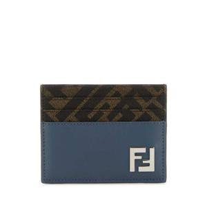 FENDI Multicolor leather and canvas cardholder 7M0164AFF2 F1SCC