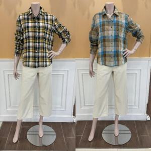 BCBG M백화점 콘부체크블라우스 B5C7B404