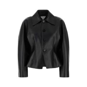 BOTTEGA VENETA Black leather jacket 837573V5BX0 1000