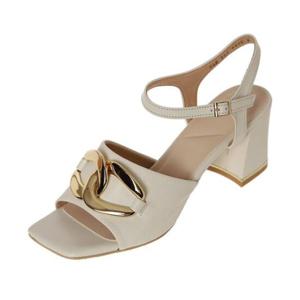 (DAKS) 여성 샌들 (굽 6CM) DLD303LS35 아이보리
