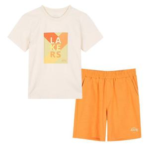 [NBA KIDS]LAL 레이커스 박스로고 냉감 라운지세트(K222ST999P)