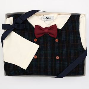 HP블루독베이비25년FW NY멀티체크셔츠형우주복 45A1360104