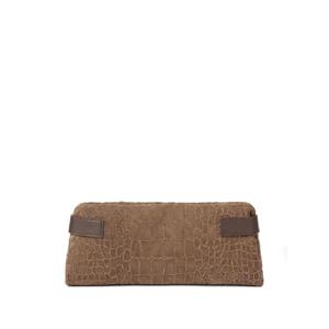 Brunello Cucinelli 에센셜 크로커다일 엠보스드 클러치 MBGCD2746