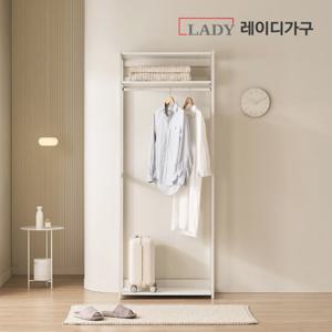 레이디가구 에어랙 철제 드레스룸 시스템옷장 800 1단 행거