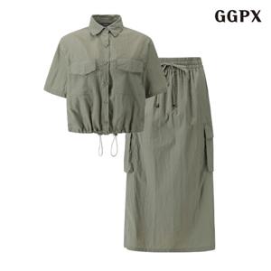 GGPX 블라우스밴딩스커트셋업 (GOBOW075D)
