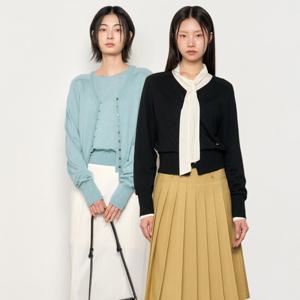 [제너럴아이디어]WOMAN 시그니처 브이넥 가디건 [4COL] / WBE1L0
