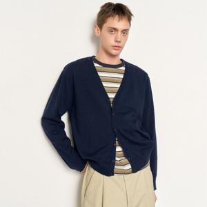 [제너럴아이디어]MAN 울 브이넥 가디건 [NAVY] / SBE1M04007