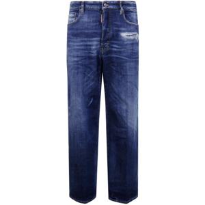 디스퀘어드2 스트레이트 팬츠 S74LB1730S30872 470 BLUE