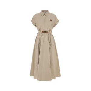 미우미우 미디 원피스 MF5900SOOO12NS F0A08 BEIGE O TAN