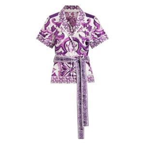 돌체앤가바나 셔츠 F5G67THI1TK IP3TN MIX MAIOLICA VIOLA