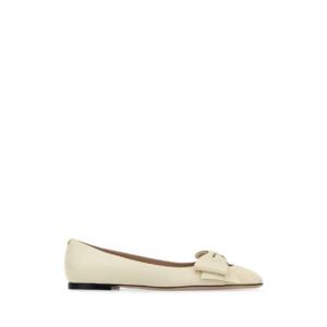 VALENTINO GARAVANI Ivory leather Bowow ballerinas 7W2S0MS0DDT 098