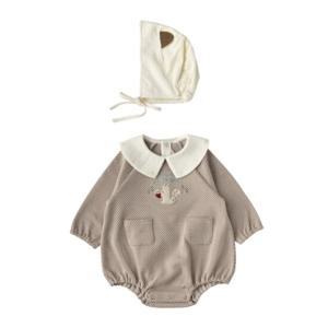 [밍크뮤]SC선물포장(브라운)로미자가드자수SET바디슈트 (35A1360402)2025가을겨울 A