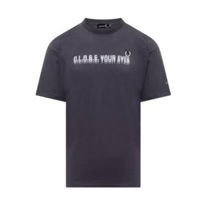 프레드 페리 바이 라프 시몬스 반팔 티셔츠 FPSM420645 B64 NAVY