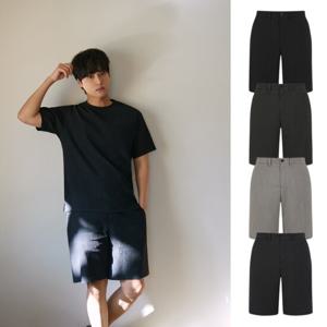 [리얼지오지아][4컬러] 25SS 허리밴딩 플리츠 크리즈 쇼츠 반바지 ADF2PH1901 CM9344