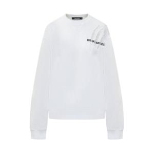 디스퀘어드2 후드 티셔츠 S75GU0538S25551 100 WHITE