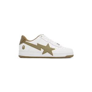 BAPE 스니커즈 화이트   베이지 스타 OS  2 스니커즈 242546M237047