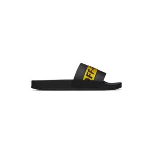오프화이트 샌들 블랙 인더스트리얼 슬라이드 샌들 222607M234000