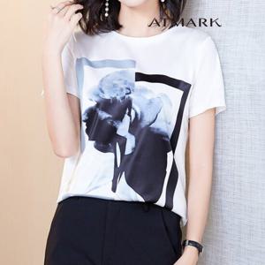 ATMARK 실키프레임그래픽티셔츠_AA53TS060G