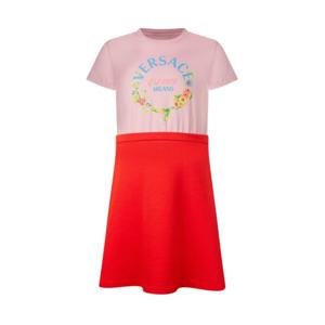 키즈 베르사체 원피스 10181441A13133 6PB00 PASTEL PINK RED