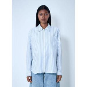 25 SS 몽클레어 여성 Striped Shirt With Logo Patch mon0261009wht
